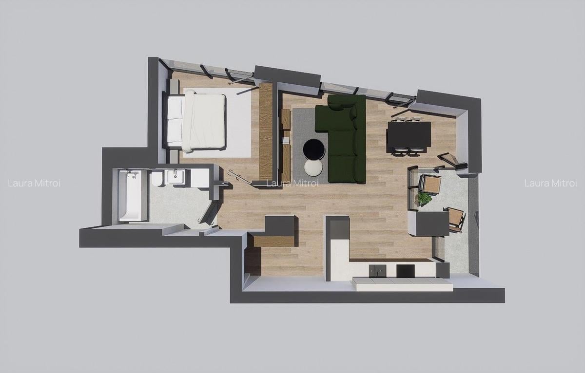 Apartament 2 camere etaj 5 - Alenia Botanic Park - 3