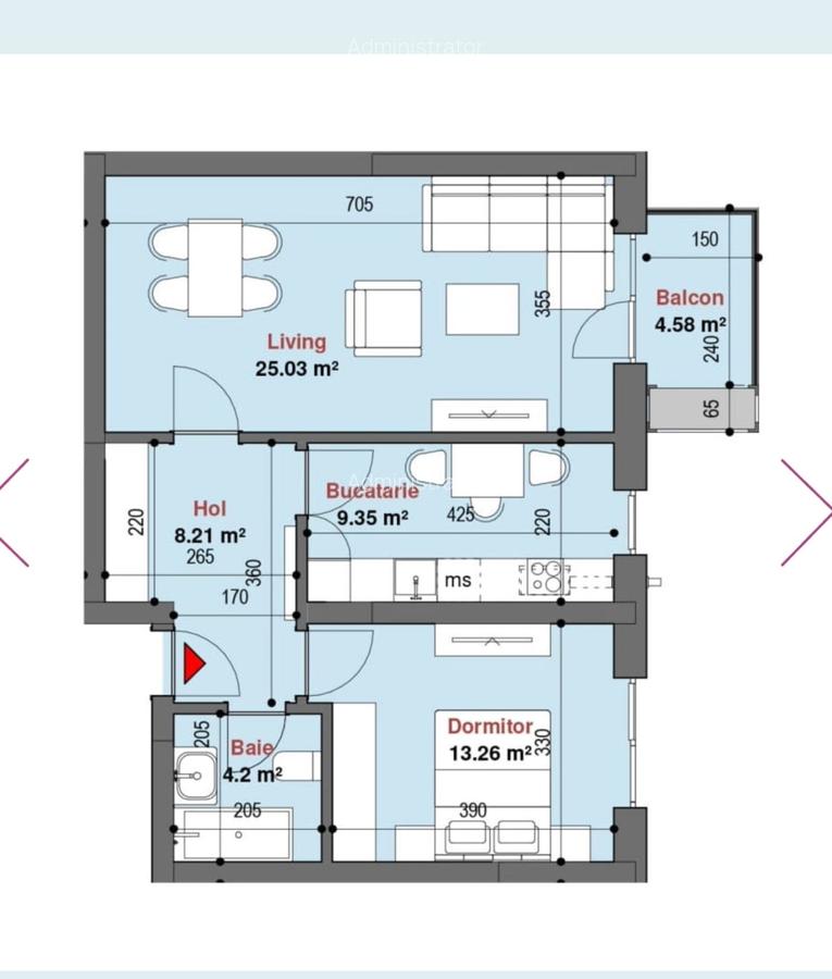 Drumul Taberei Exigent Plaza 5 apartament cu 2 camere de vanzare - 4