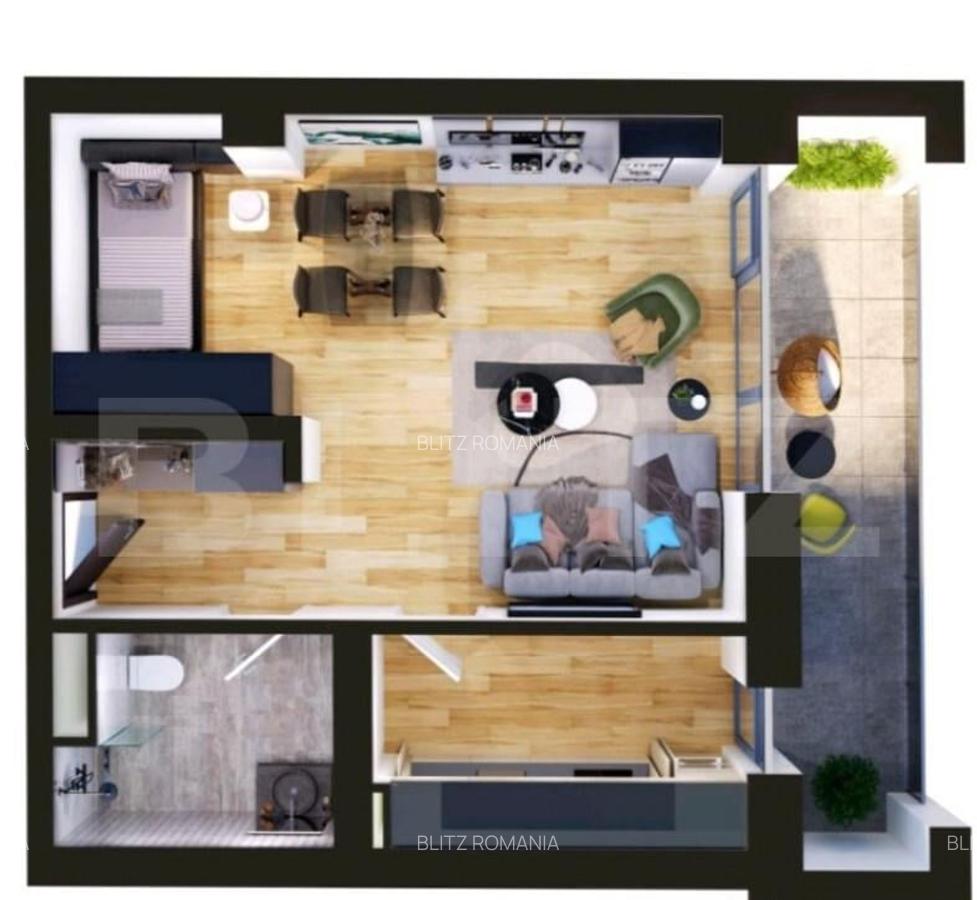 Apartament de vanzare, 1 camere, 40 mp, zona Torontalului - 1