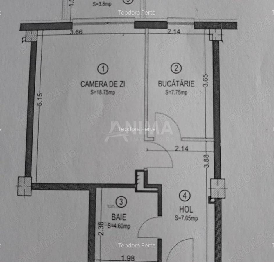 Garsonieră decomandată în Mănăștur - 7