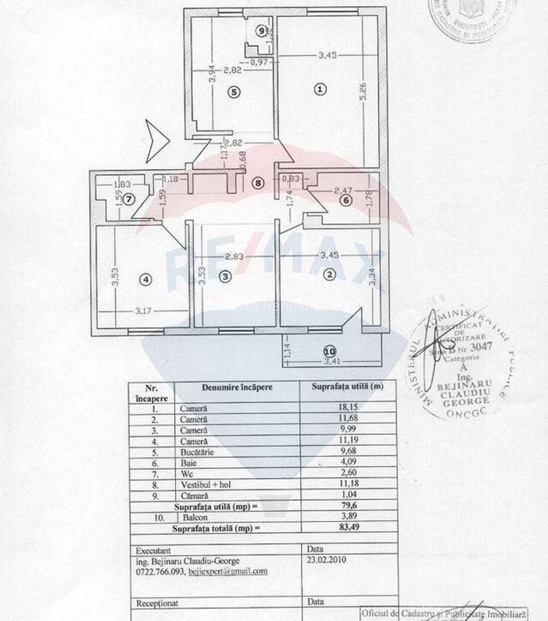 Apartament 4 camere | Cranga?i | 84 mp | 1981 | 1/4 | l... - 7