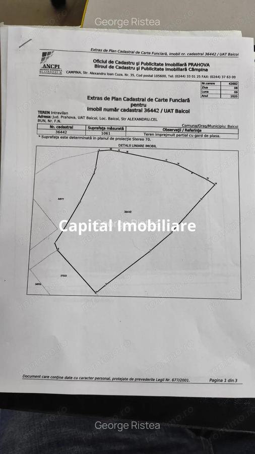 Teren Intravilan Baicoi 1061 mp - 6