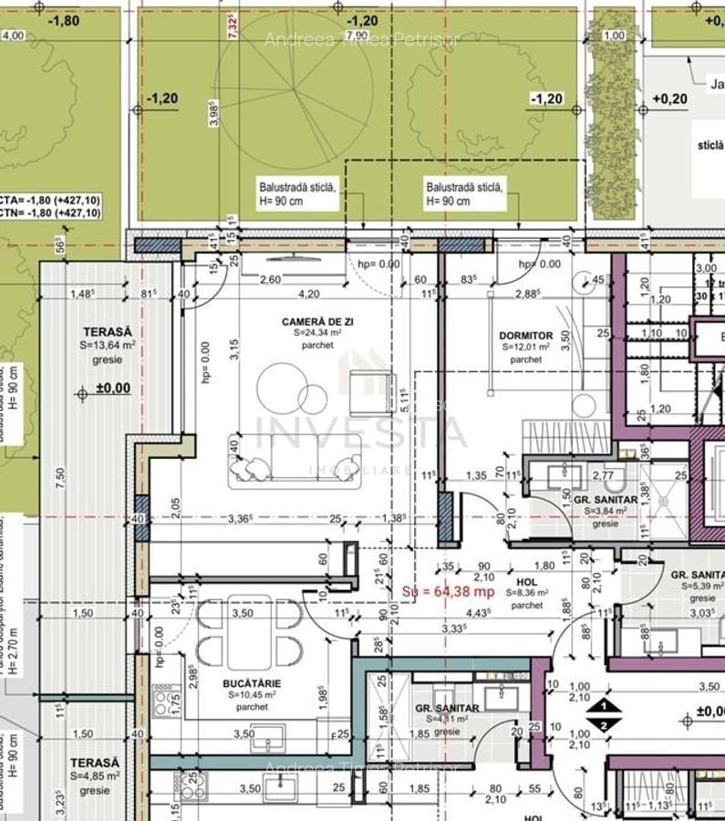 Proiect rezidențial NOU Terra Gardens - Apartament 2 camere+terasa - 3