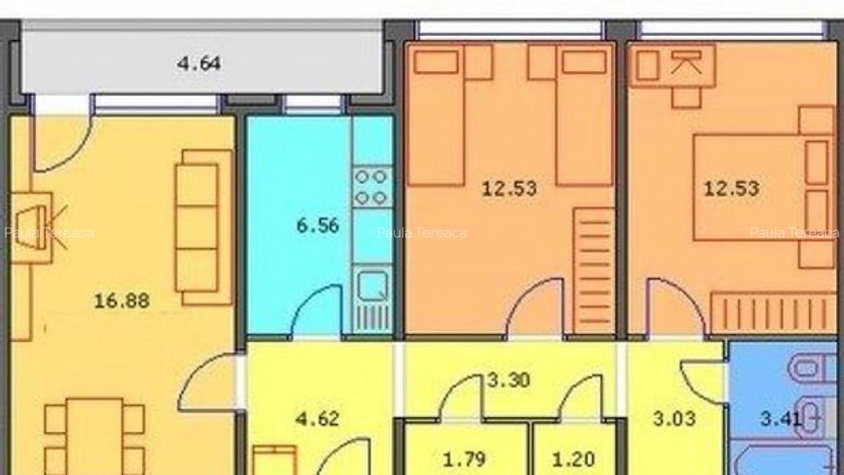 Apartament 3 camere decomandat Fantana Florilor - 12