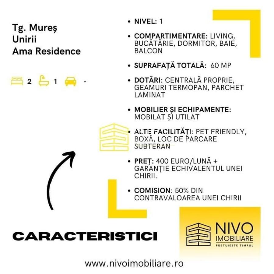Apartament 2 camere - Tg. Mureș - Unirii - Ama Residence -Pet Friendly - 9