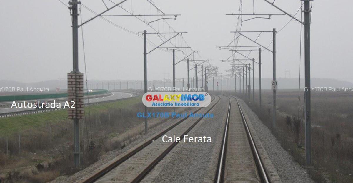 Teren 11 Ha acces Nod Autostrada A2 Gara Fundulea Industria - 2