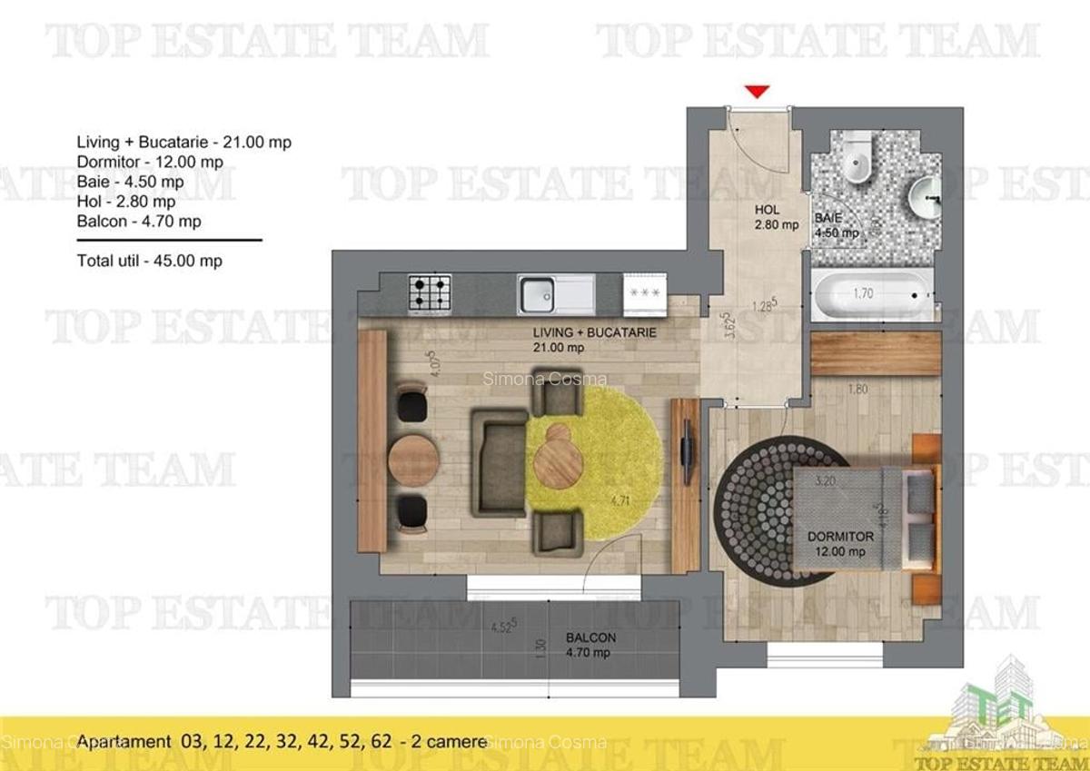 Apartament 2 camere, Popesti Leordeni langa metrou - 1