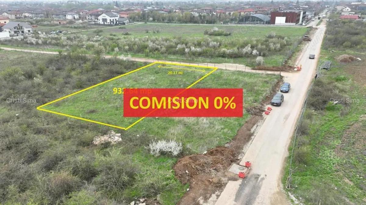 Mogosoaia | Teren intravilan | Suprafata: 932.64 mp cu deschidere de 20.17m - 1