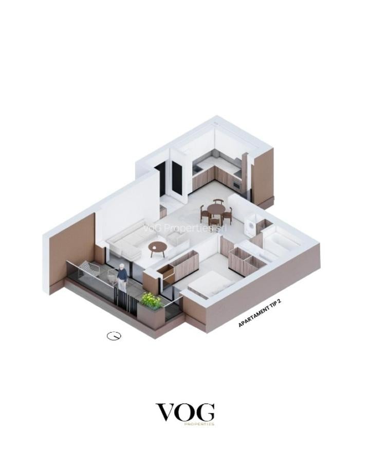 VoG Delea Noua- Decebal 2 camere bloc nou - 11