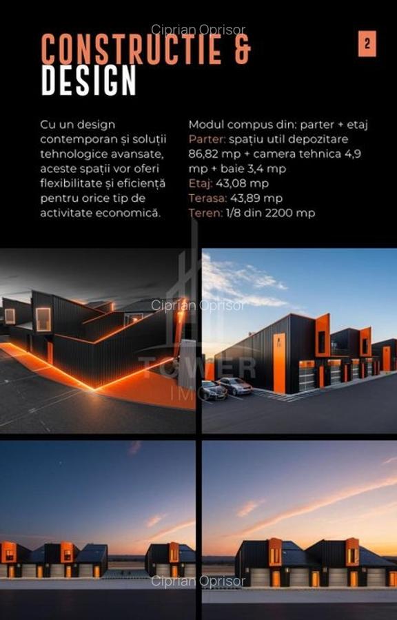 HALE INDUSTRIALE MODERNE ÎN PARCUL INDUSTRIAL SIBIU | 2200mp Teren 200mpu - 5