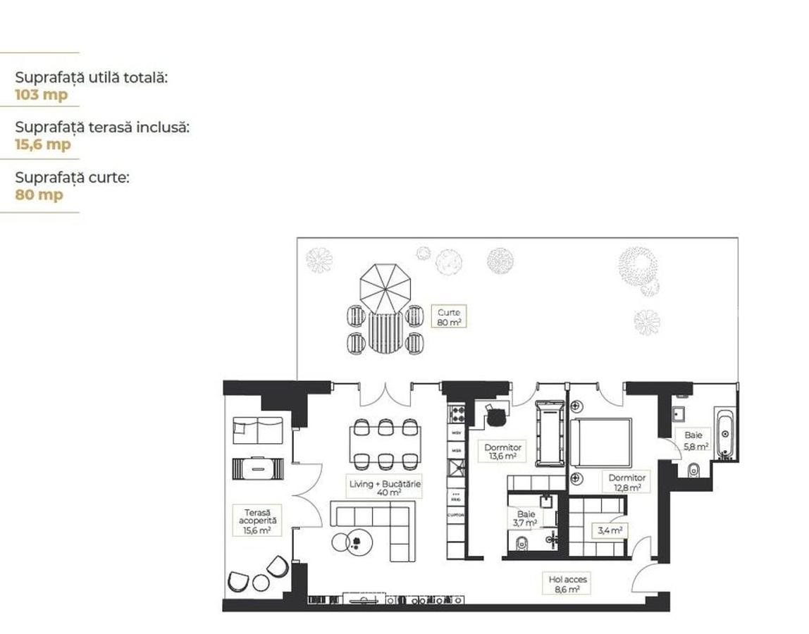 THE BRICK || 3 CAMERE || GRADINA 80 MP || BARBU VACARESCU - 14