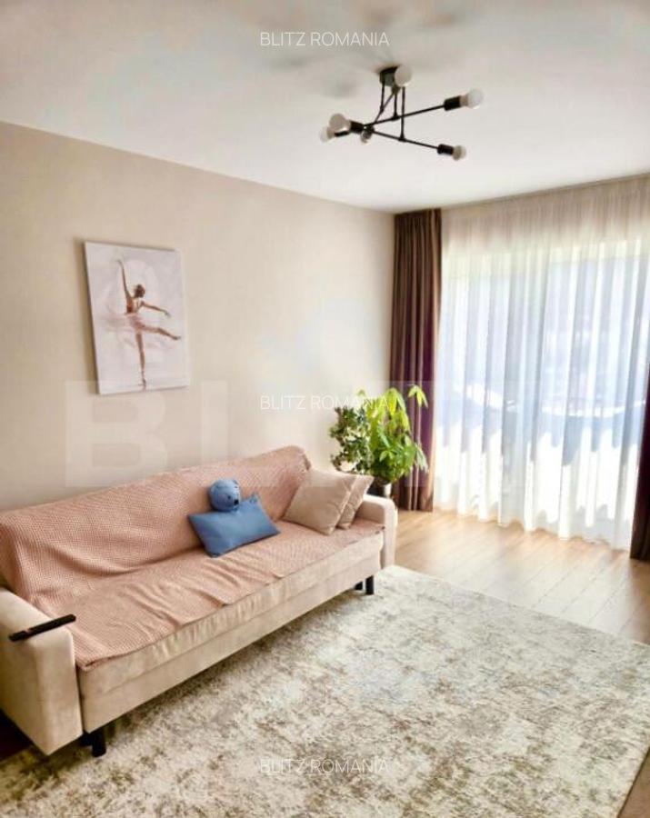 Apartament cu 2 camere, 51 mp, mobilat & utilat premium, zon - 1