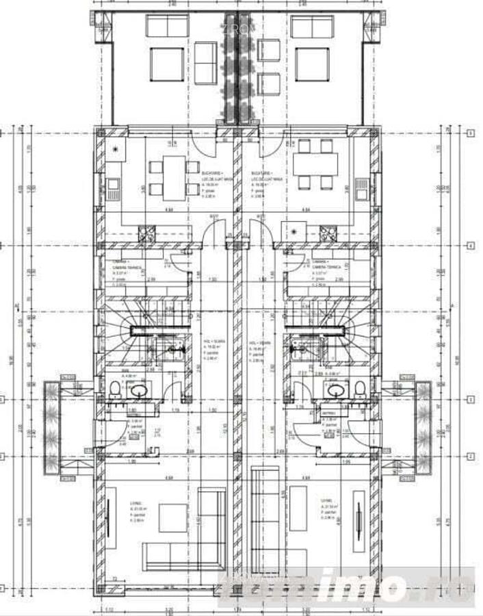 Duplex 4 camere, 140 mp utili, suprafata teren 300 mp, Giroc - 5