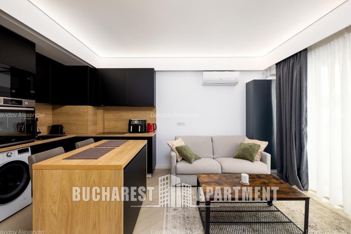 Apartament cu 2 camere semidecomandat, mobilat în Pipera - 4