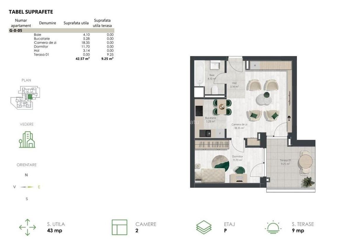 De vanzare apartament in zona de Nord - Comision 0% - 17
