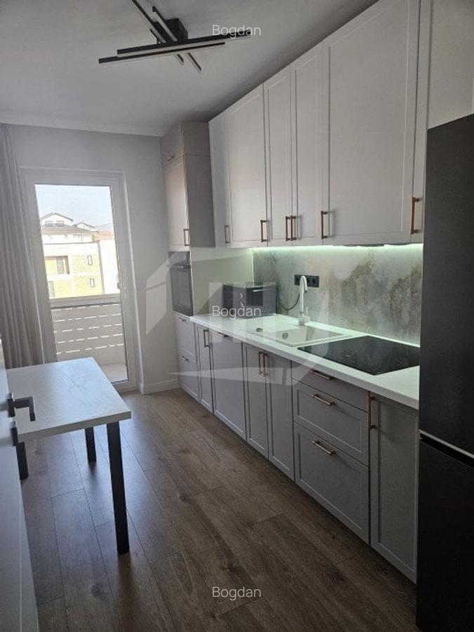 Apartament 2 camere, terasa, parcare, complet mobilat si utilat modern - 9