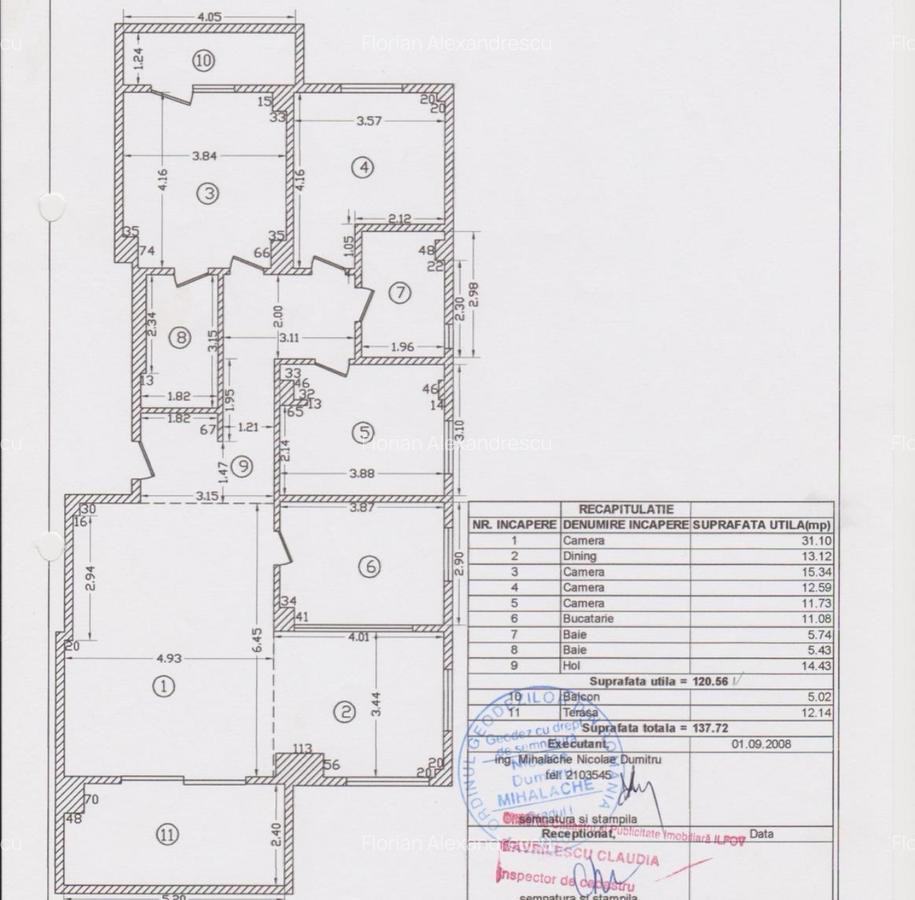 Apartament cu 4 camere decomandat, mobilat în Pipera - 10