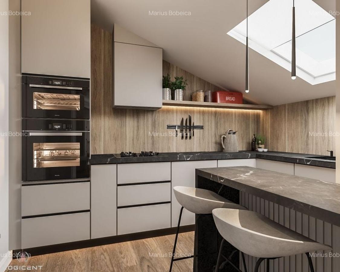 APARTAMENT NOU - 2 camere, parter, cu GRĂDINĂ, Complex LOGICENT; - 4