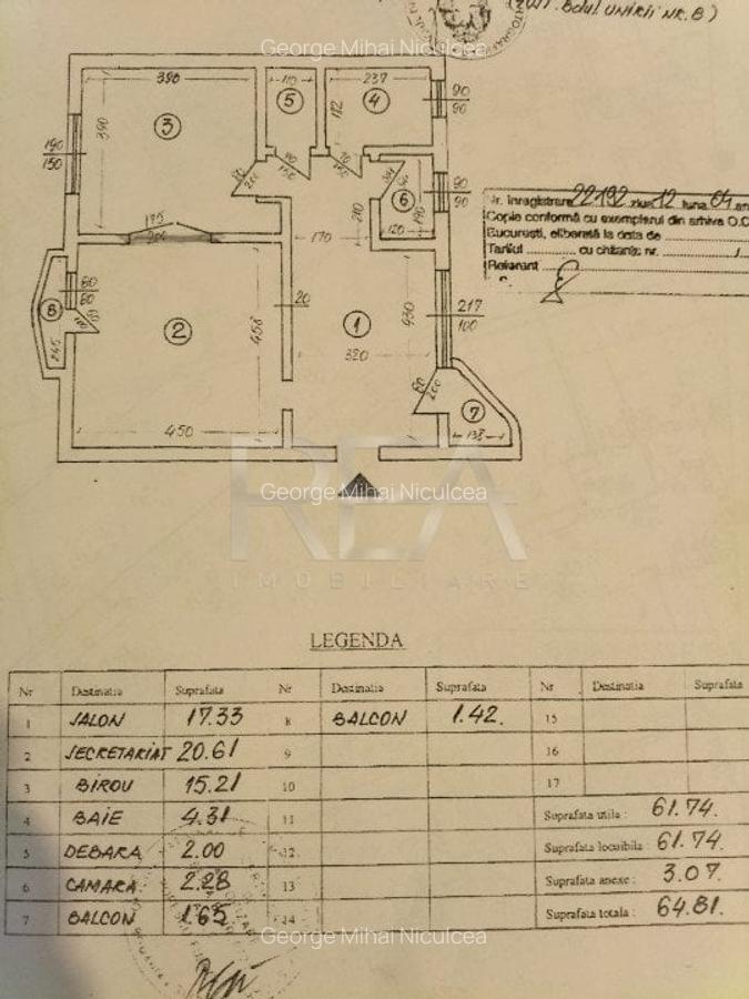 Apartament cu 2 camere decomandat, mobilat în P-ța Unirii - 9