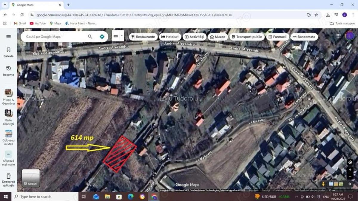 Teren intravilan Bradu, 600 mp - 2