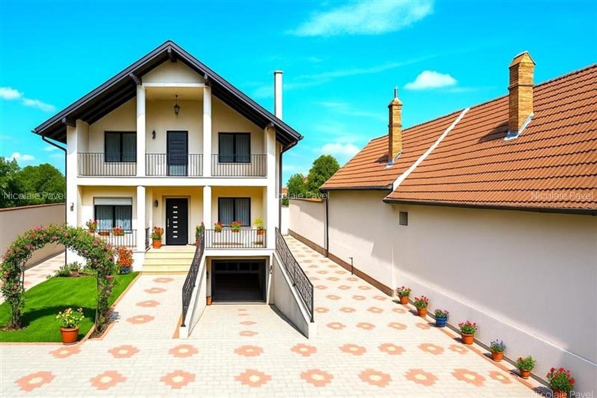 Pe 1.000 mp teren, vila eleganta, caracteristici notabile, Sacele, Central - 12