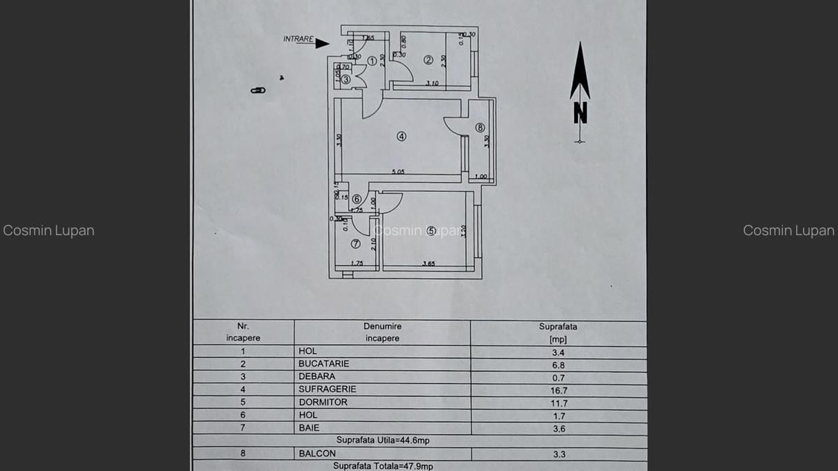 Apartament 2 camere, Generala 6 - 6