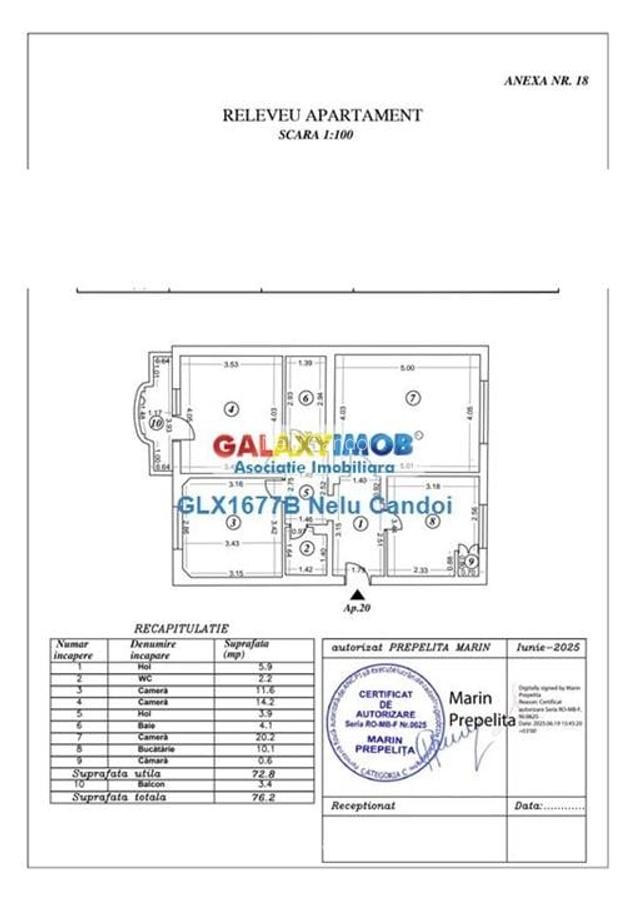 VANZARE APARTAMENT 3 CAMERE 13 SEPTEMBRIE - 14
