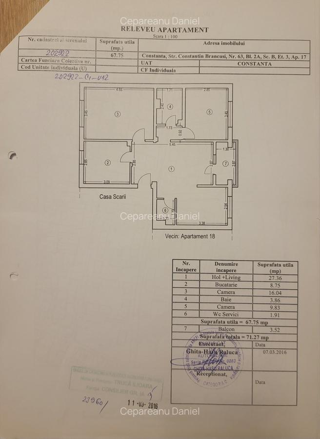 Apartament 3 camere zona Eden, 71mp - 13