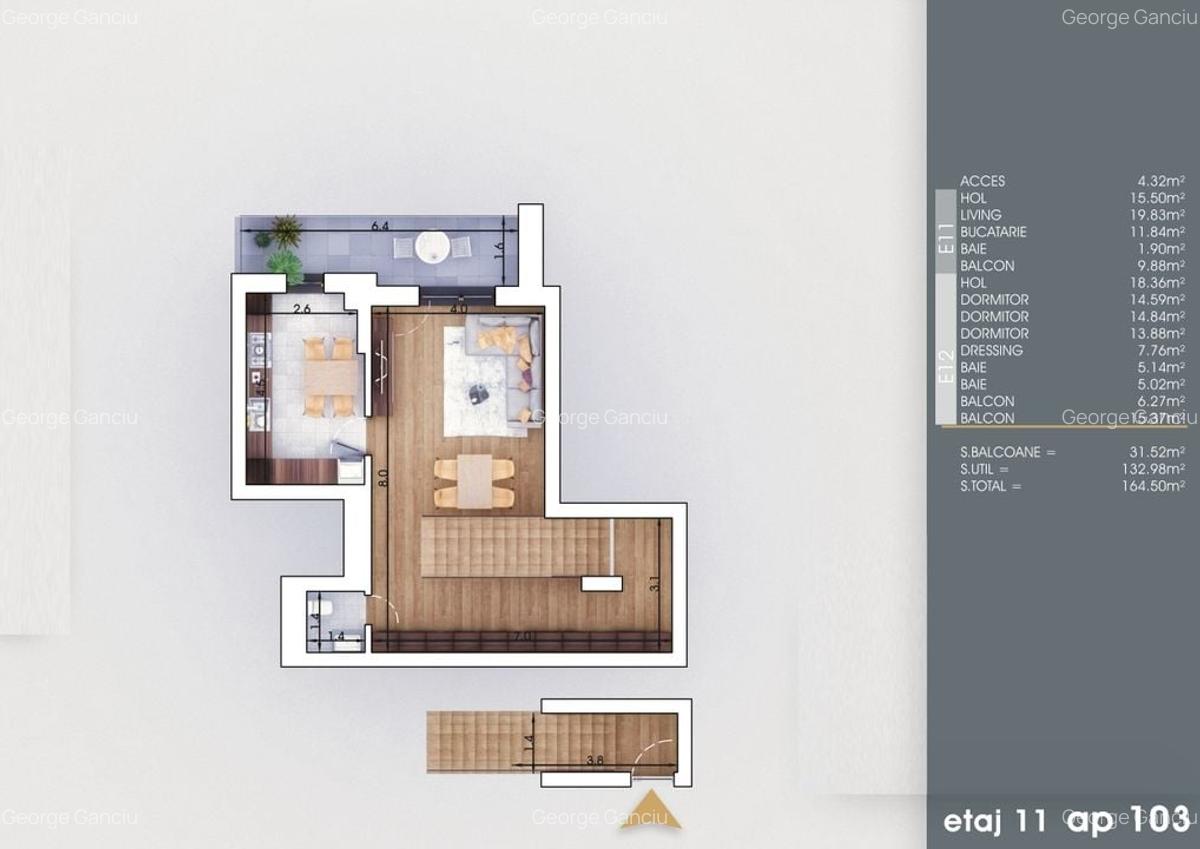 Apartament 4 camere  duplex - metrou Nicolae Teclu - 7