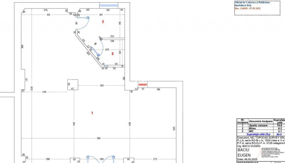 Spa?iu comercial de 84 mp, parter de bloc, vad excelent, Br - 1