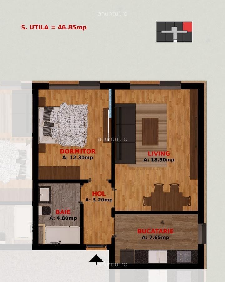 Fundeni, Dobroesti, Ilfov, Bucuresti, apartament doua camere - 3
