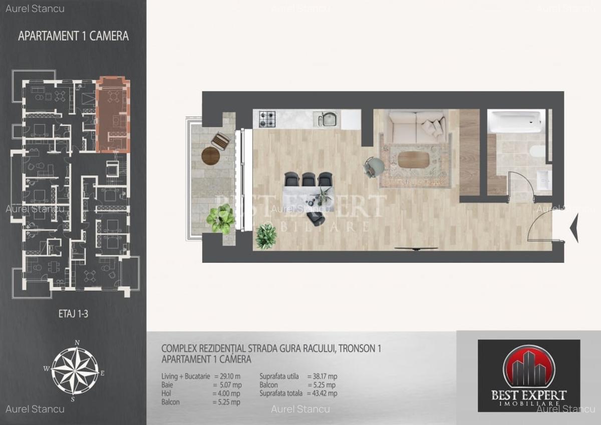 Garsoniera Ideal Investitie -7 minute metrou N.Teclu - 1