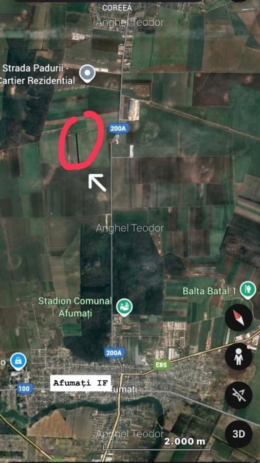 Teren extravilan 5.000 mp2 Afumați Ilfov, lângă București - 2