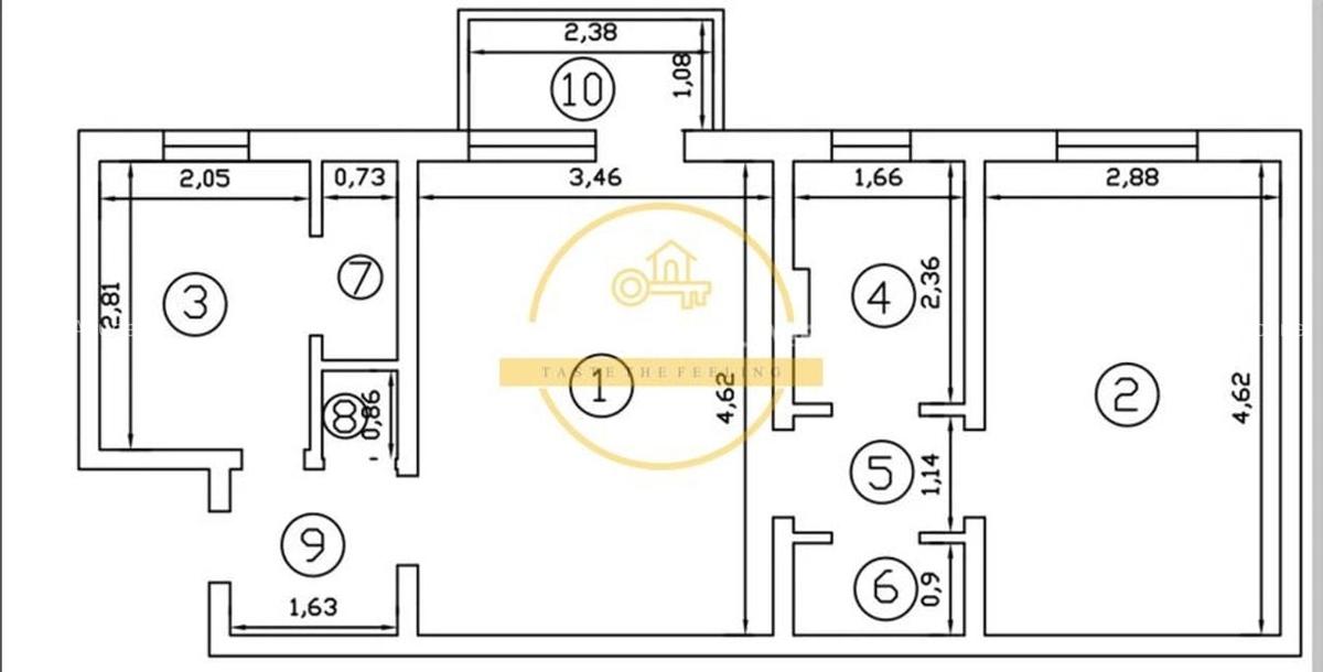 Apartament 2 camere | Podu Ros -  | 50 mp | Etaj 3/4 | Fără risc seismic - 1