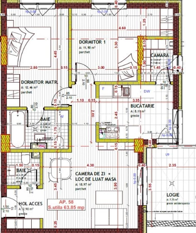 Apartamente in proiect exclusivist, 3 camere, Tineretului, 63mp | 77mp - 1