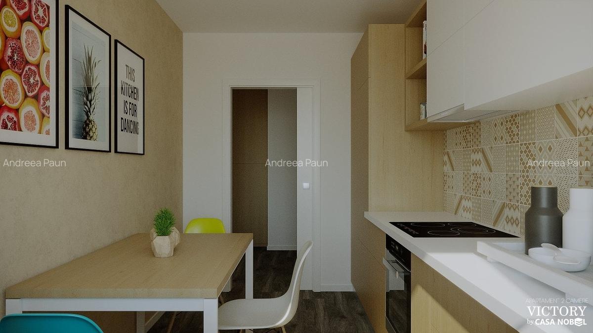 Apartament cu 2 camere decomandat în Tractorul - 3