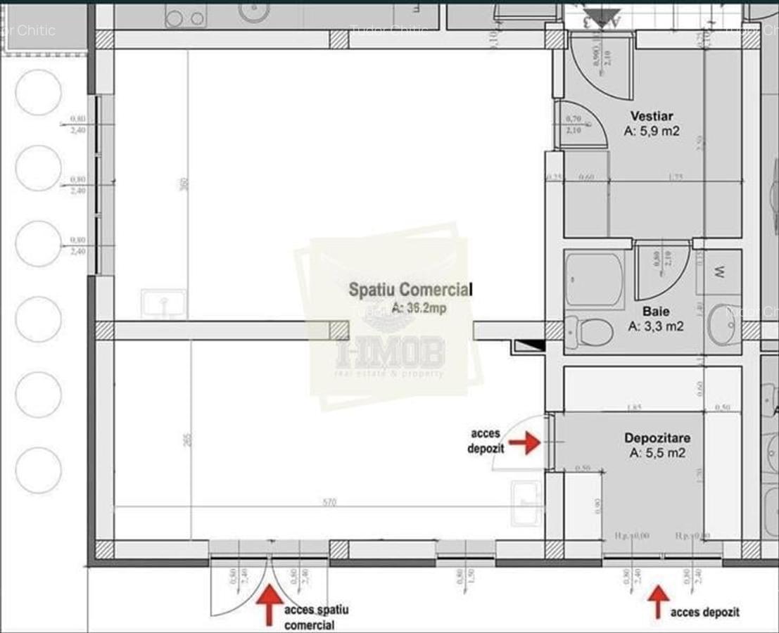Spatiu comercial 2 camere si parcare pretabil afacere in Arhitectilor - 7