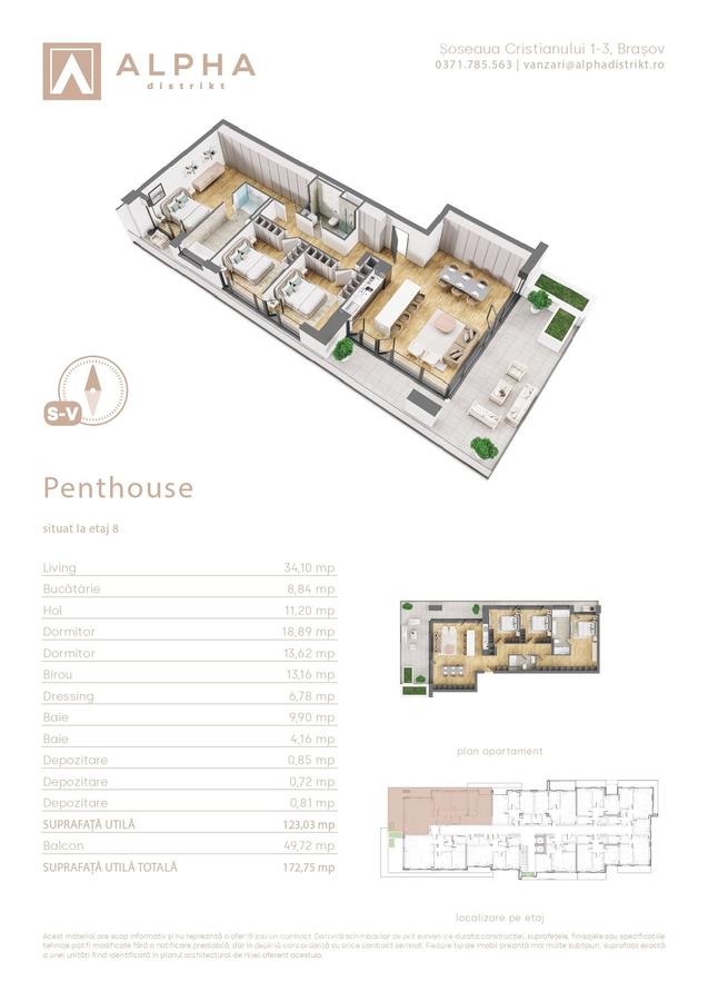 Penthouse Alpha Distrikt Brasov - 12