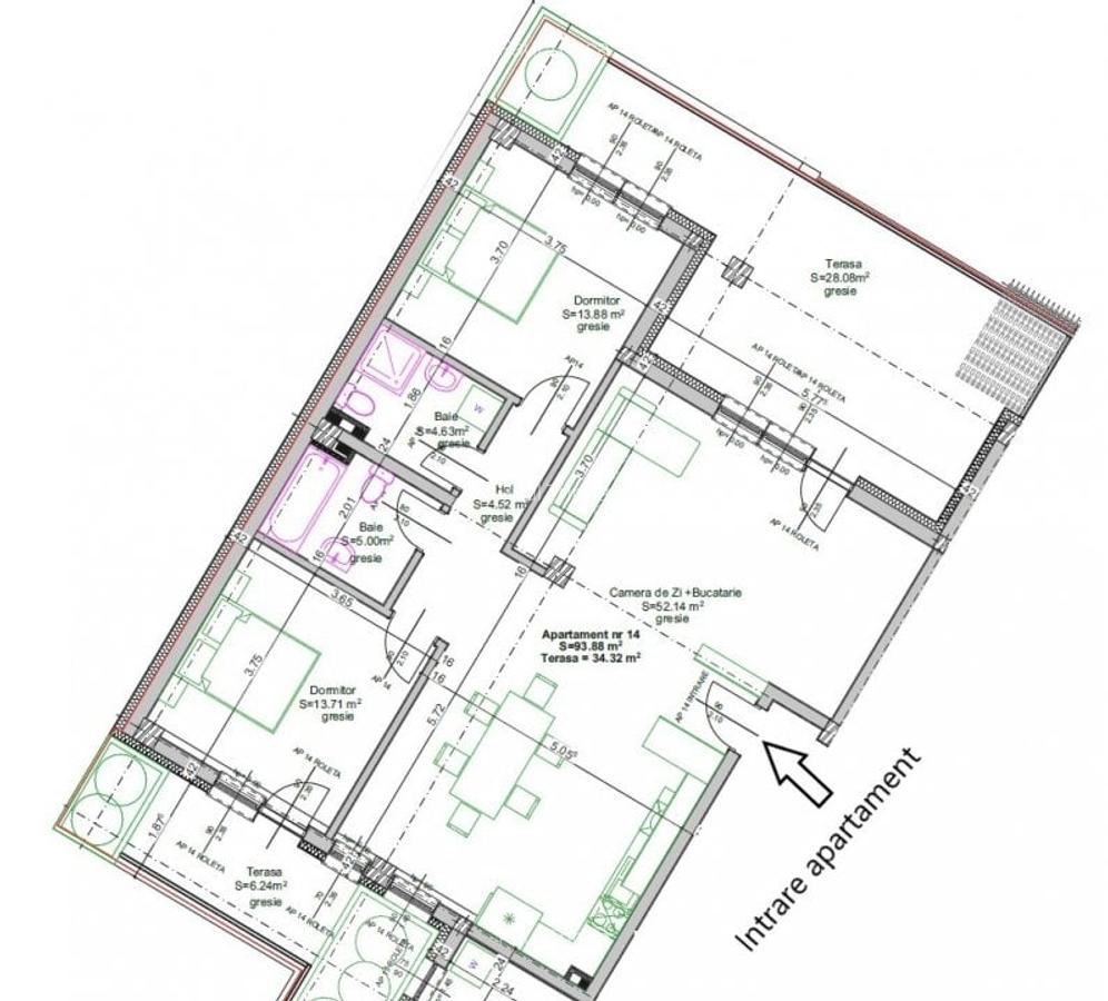 Apartament cu 3 camere în Iosia - 5