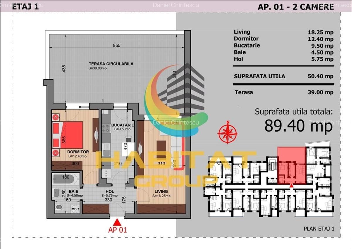 Apartament 2 Camere Cu Terasa Sector 4 Grand Arena 89.4Mp - 2
