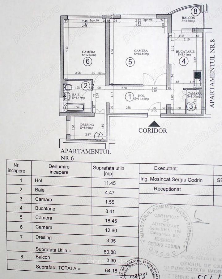 Vand apartament cu 2 camere la intrarea in Sanmartin - 8