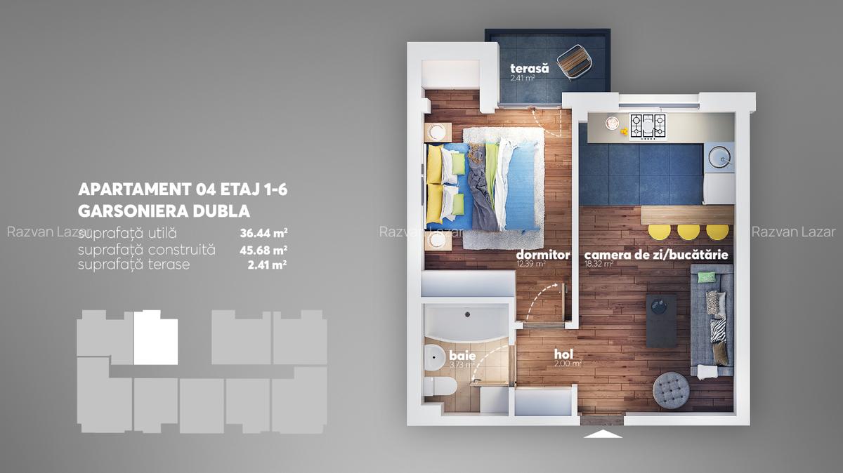 Apartament tip studio | Berceni | Aparatorii Patriei | Centrala | Metrou - 3