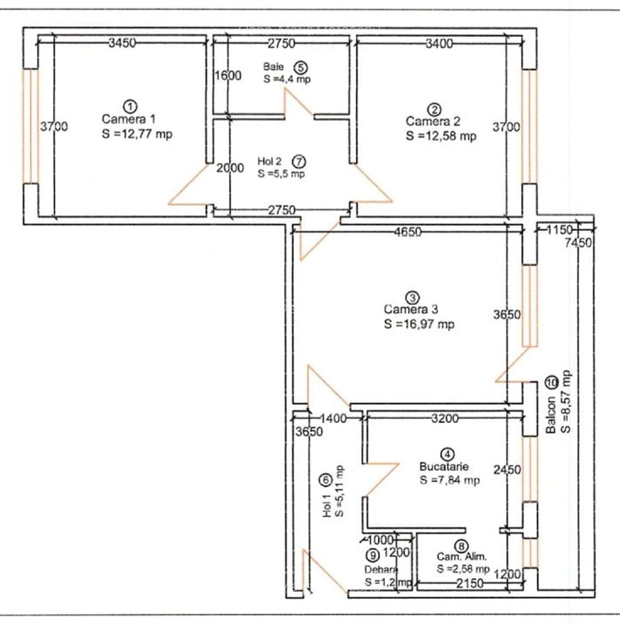 Direct de la proprietar - Apartament cu 3 camere pe Take Ionescu - 9