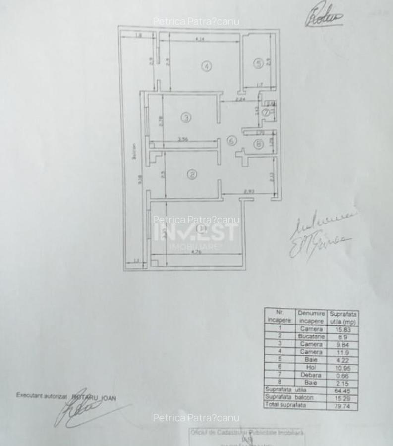 Apartament spa?ios de 3 camere, 79 mp, etaj 1, zona Canta, - 1 Apartament spa?ios de 3 camere, 79 mp, etaj 1, zona Canta, - 1