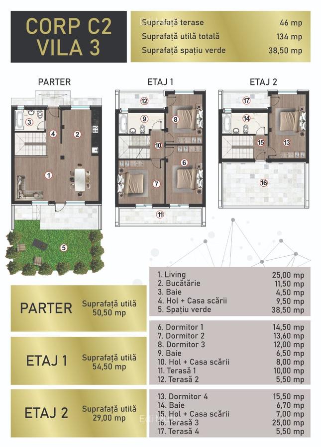 Drumul Binelui | Metalurgiei - Vila 5 camere, 3 bai cu terasa - 6