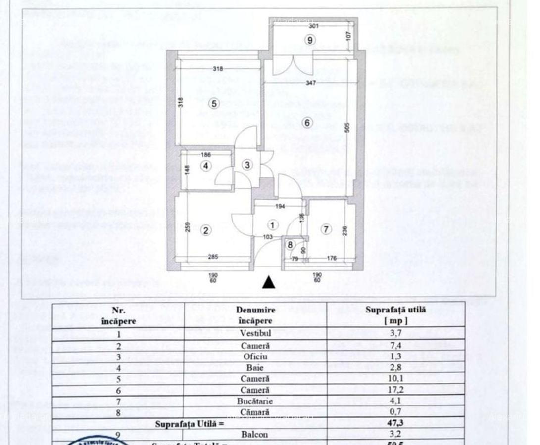 Apartament cu 3 camere 50,50 mp - parc Cismigiu - 7
