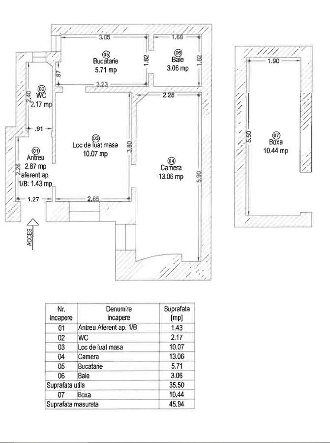 Apartament cu 2 camere semidecomandat în P-ța Unirii - 9