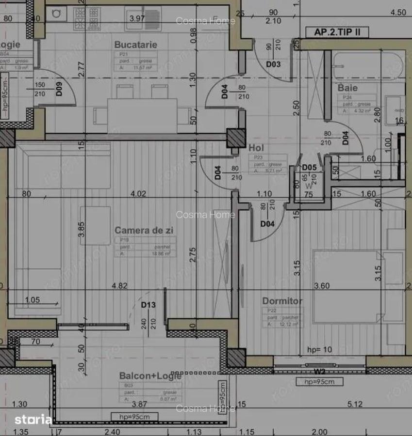 Comision 0% Apartament 2, cam, decomandat, Apahida - 1
