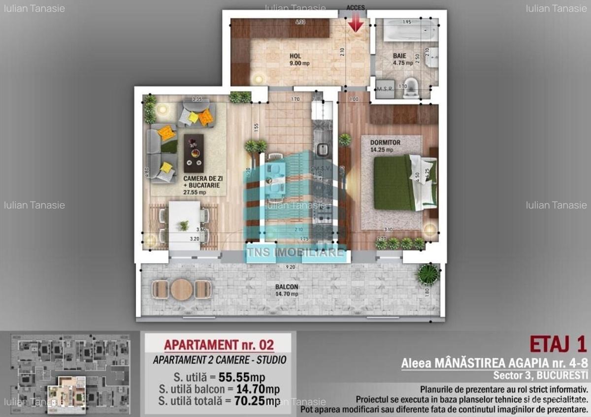 Apartament 2 Camere, Titan-Nicolae Grigorescu,Metrou - 6