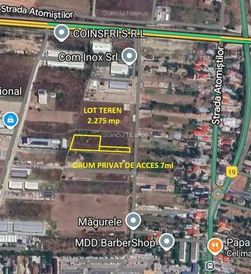 Teren Industrial 2.550 mp Acces Centura Magurele Ilfov - 1